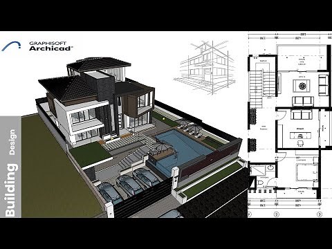 ArchiCAD Tutorial - Building Design Modeling (Swimming pool)