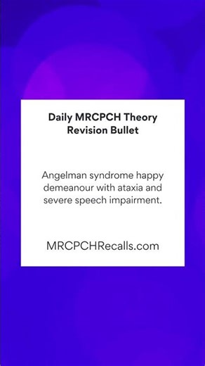 MRCPCH Theory Exam Revision Bullet