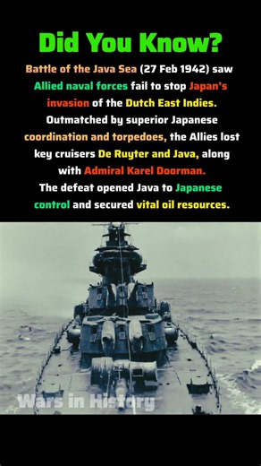 The Battle of Java Sea #ww2