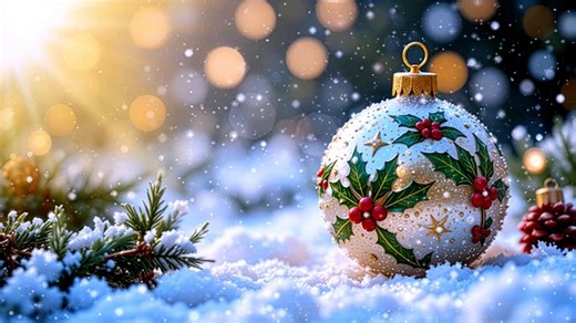 Holiday, Festive, Beautiful Wallpaper. Free Stock Video