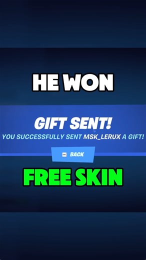 If we win, my follower gets a free skin 👀 #fortnite #gift