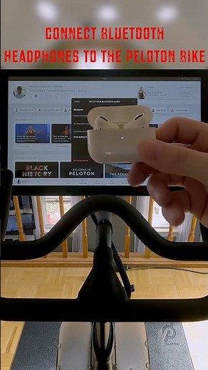 How to Connect Wireless Headphones to the Peloton Bike. #shorts