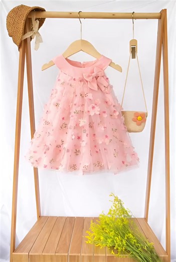 This beautiful pink dress is perfect for your little princess 💖 Available for 3 months to 3 years old ✨ #PinkDress #BabyDress #ToddlerStyle #KidsFashion #PrettyInPink