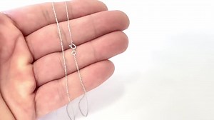 14K Real White Gold Twisted Rope Link Necklace Pendant Chain 0.45mm, Thin Dainty Minimalist for Pendant / Charm Thin Gold Chain 15" - 20" - Etsy