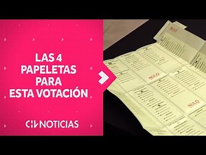Así son las CUATRO PAPELETAS para las Elecciones Municipales y Regionales - CHV Noticias