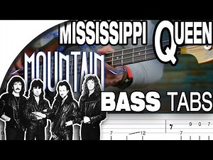 Mountain - Mississippi Queen | Bass Cover With Tabs in the Video