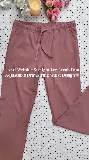 Soft stretch material, 6 deep pockets, great for daily hospital work.#CozyScrubs #scrubpants #NurseLife #nursetok #healthcareworker