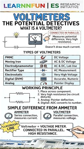 #Electrical#Electronics#Voltmeters