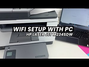 How to Wifi Setup HP LaserJet MFP M234sdw With Windows PC Computer