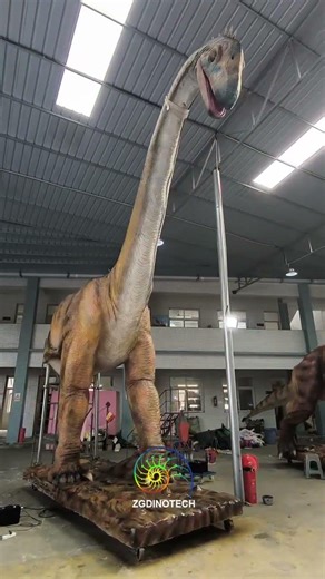 Big #DinosaurHead Model, Long-Neck Dinosaur #Diplodocus Animatronics