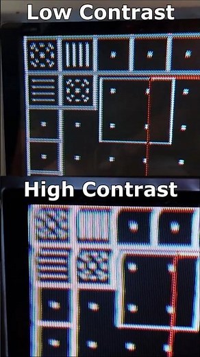 Distortion on your CRT monitor? Adjust the contrast. #retrogaming #crtgaming #blastcontrol