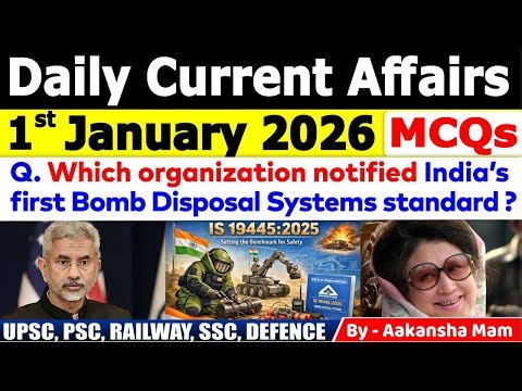 1st January Current Affair 2026 | Current Affairs Today | Daily Current Affair 2026 #currentaffairs