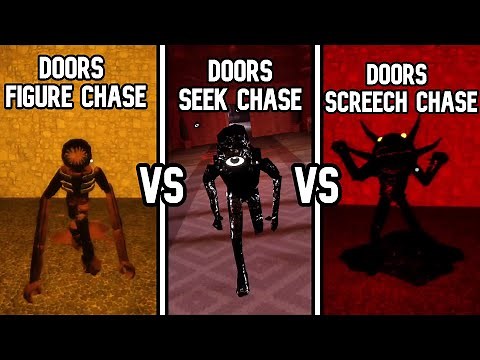 DOORS Seek Chase Vs Figure Chase Vs Screech Chase (DOORS Comparison)