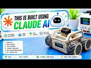 DIY ESP32-C3 WiFi Robot | TCP Motor Control + Python GUI + OLED (AI-Assisted Code)
