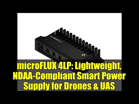 microFLUX 4LP: Lightweight, NDAA-Compliant Smart Power Supply for Drones & UAS