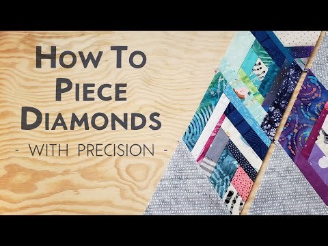 How to Piece Diamonds with Precision - Quilting Tips