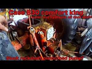 Case 830 rockshaft and PTO housing removal. Stuck rockshaft piston.