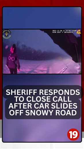 The Ashtabula County Sheriff’s Office shared a video of a close call after a driver slid off the road during a snowstorm. The video is from back on Dec. 30, 2025, when troopers’ dash camera caught a car on Route 11 sliding off the road and across the median. MORE: https://www.cleveland19.com/2026/01/15/caught-camera-ashtabula-co-sheriff-responds-close-call-after-car-slides-off-snowy-road/ | Cleveland 19 News