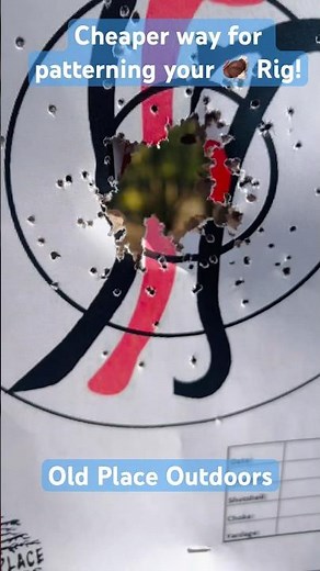 How to Pattern a Turkey Shotgun on a Budget! #turkeyhunting #outdoors #turkeyhunter #mossyoak #tss