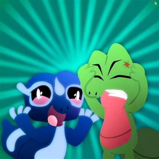 Gecqua annoys Treecko | Pokemon Art Timelapse | #shorts #gecqua #treecko #pokemon #speedpaint