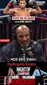 DeAngelo Evans Mike Tyson Son Boxing - Next Man Up?