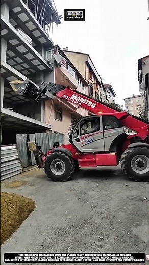 Lifting construction loads using Work Tool Telescopic Telehandler #tool #worktool