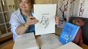 Ruth has been busy signing copies of Love Untold which you can pre-order now at Waterstones. https://bit.ly/LoveUntoldWTSSigned | Ruth Jones