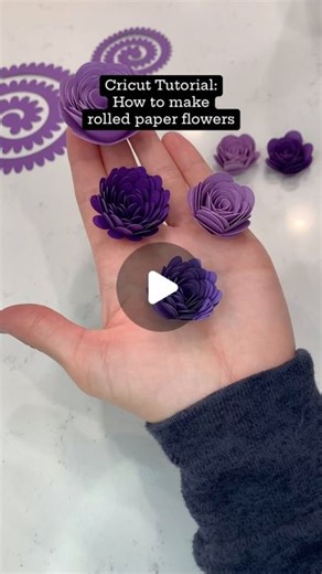 Lisa I Cricut Tutorials & Crafts | Come roll some flowers with me! I love making paper flowers with my @cricut. They look beautiful in shadow boxes and can be used as... | Instagram