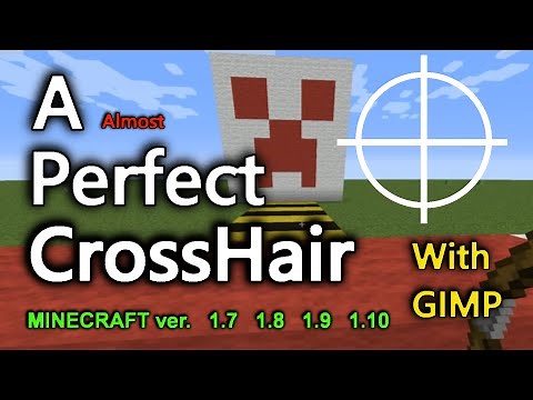 Design perfect Cross Hair and aim better with your bow in minecraft 1.7 1.8 1.9 1.10 [Eng]