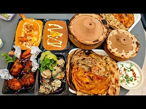 MOTI MAHAL DELUX KA ICONIC BUTTER CHICKEN aur HANDI MEAT with HYDERABADI HANDI BIRYANI. Delhi Food