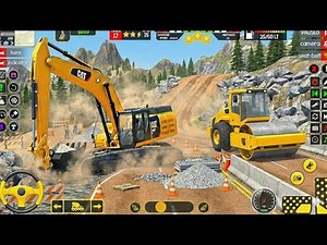 🚨 JCB City Road Construction Simulator 3D🚧 - Android Gameplay