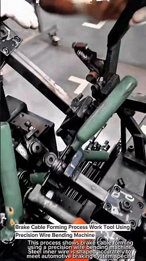 Brake Cable Forming Process Work Tool Using Precision Wire Bending Machine #worktool