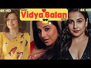 Vidya Balan Hot| 4K Face Closeups|Latest Vertical Compilation|2024|#vidyabalan