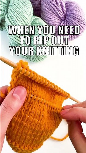 How to frog your knitting using a safety line