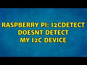 Raspberry Pi: I2Cdetect doesnt detect my I2C device