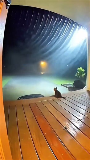 Extreme Wind Blast on Ring Cam | Kitten Slammed Into Corner! 🌪️🐱#ExtremeWind #KittenRescue #RingCam