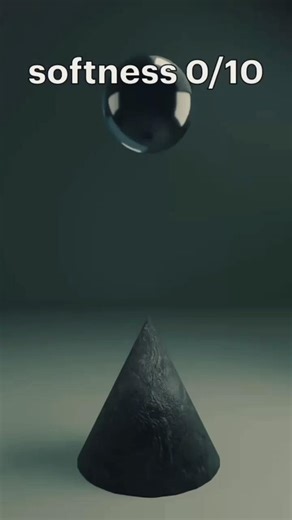 0/10 Softness vs 100% Soft Body Simulation in Blender 3D 😳