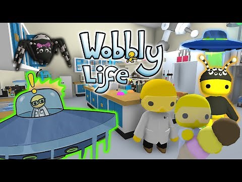 Wobbly Life UFO Update. How to get the UFO, Spider outfit, and Scientist outfit.