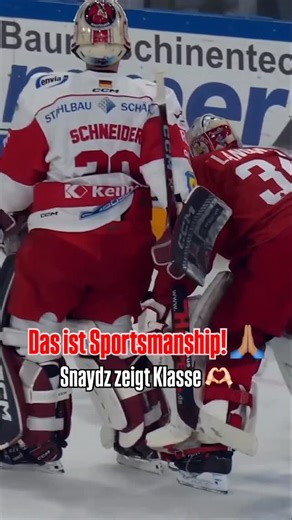 Eispiraten Crimmitschau | Fair Play kennt keine Farben! Starke Geste von Christian Schneider nach der Verletzung von Jonas Langmann im Mitteldrittel! 🙏🏽 Wir... | Instagram