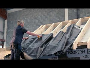 How to install a roof underlay and wind barrier: EXOPERM MONO 150 Product System Installation