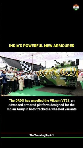 DRDO unveils Vikram VT21; India's powerful new armoured tracked and wheeled forms.