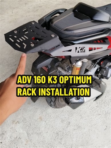 K3 Rack Optimum Bracket Installation for ADV 160