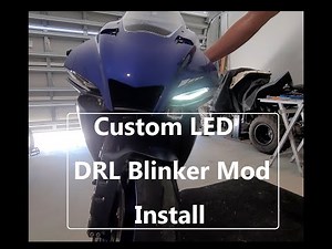 2023 Yamaha R1 Custom LED DRL Blinker Genie Kit Installation