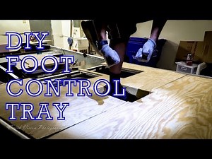 How to DIY Recessed Foot Control Trolling Motor Tray on a budget. Recessed Foot Pedal tray Jon boat