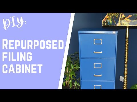 DIY:How to repurpose/upcycle an old filing cabinet!