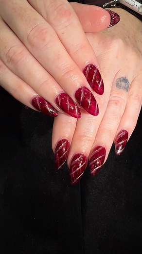 ✨ Red Velvet Glam Nails 💅❤️ Rich, radiant, and oh-so-elegant — these red cat-eye nails shimmer like crushed velvet under the light. Perfect for the holidays or any night out! ✨ 📍 211 North Street #9, Foxborough, MA 02035 📞 (508) 543-5577 🌐 emmasnailsandspa.com/booking￼ #EmmasNailsAndSpa #FoxboroughNails #RedVelvetNails #CatEyeNails #HolidayNails #LuxuryNails #NailArt #NailDesign #NailSalonMA #ShinyNails ❤️💅 | Emma's Nails & Spa