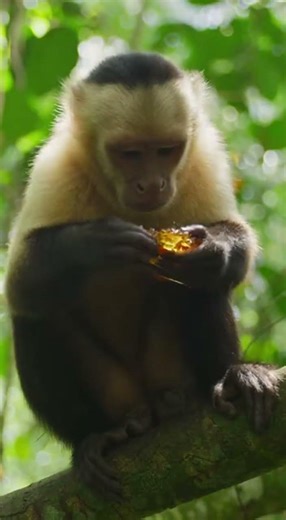 Monkeys Feasting on Gum Tree Sap! 🍯🐒 #animals #wildlife #viral #animallife #shorts #shortsfeed