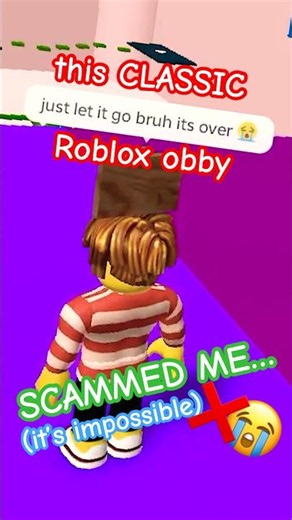 this CLASSIC #Roblox Obby SCAMMED ME... 😢