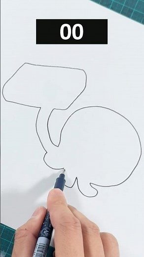 Who? Drawing Takopi from the outline! #drawing #takopi