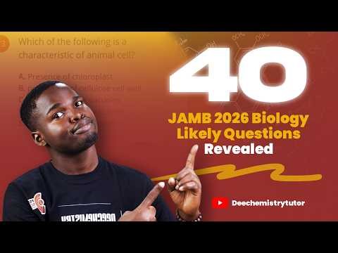 40 JAMB 2026 BIOLOGY Likely Questions Revealed ( Score 90+ in Your JAMB Biology) #jamb #biology #seo